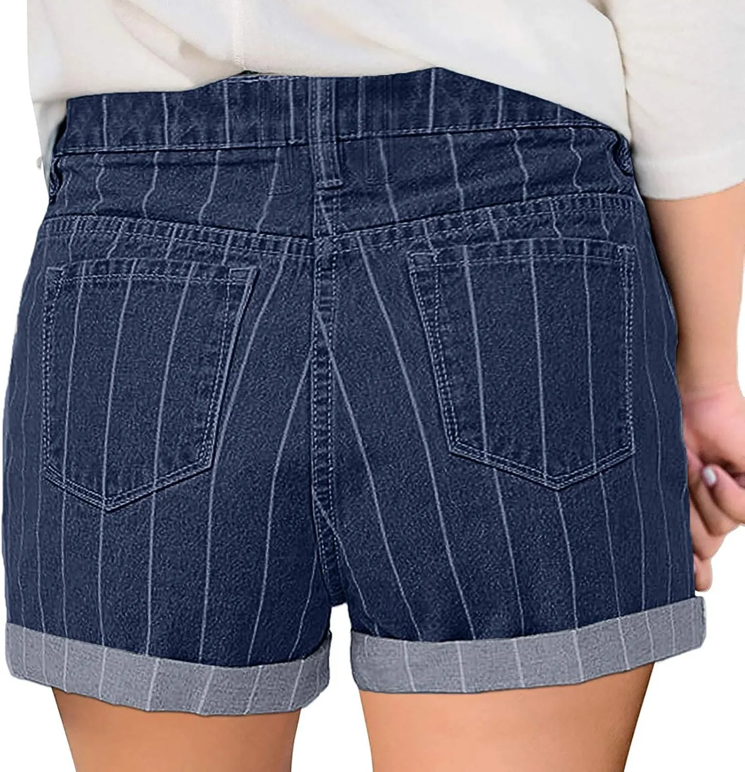 Summer Jean Shorts for Women High Waisted Cowboy Wear Pants Denim Shorts with Pockets