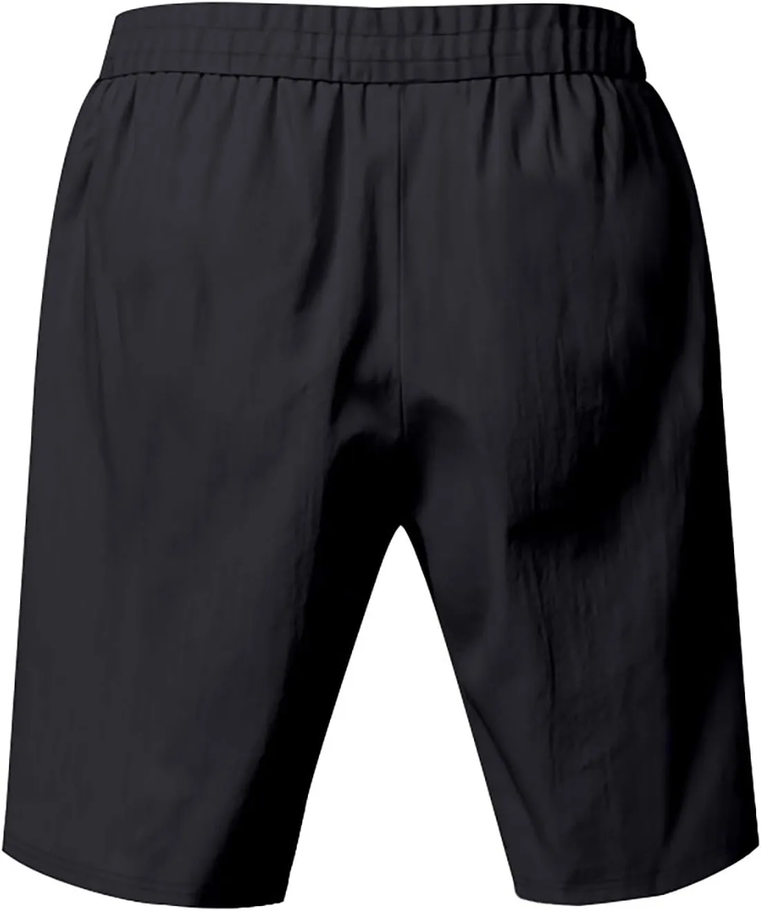 Summer Shorts for Mens Elastic Waist Drawstring Casual Pants Loose Fit Lightweight Vacation Beach Shorts with Pockets