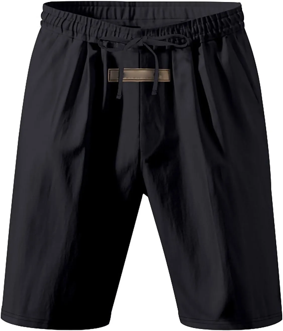 Summer Shorts for Mens Elastic Waist Drawstring Casual Pants Loose Fit Lightweight Vacation Beach Shorts with Pockets