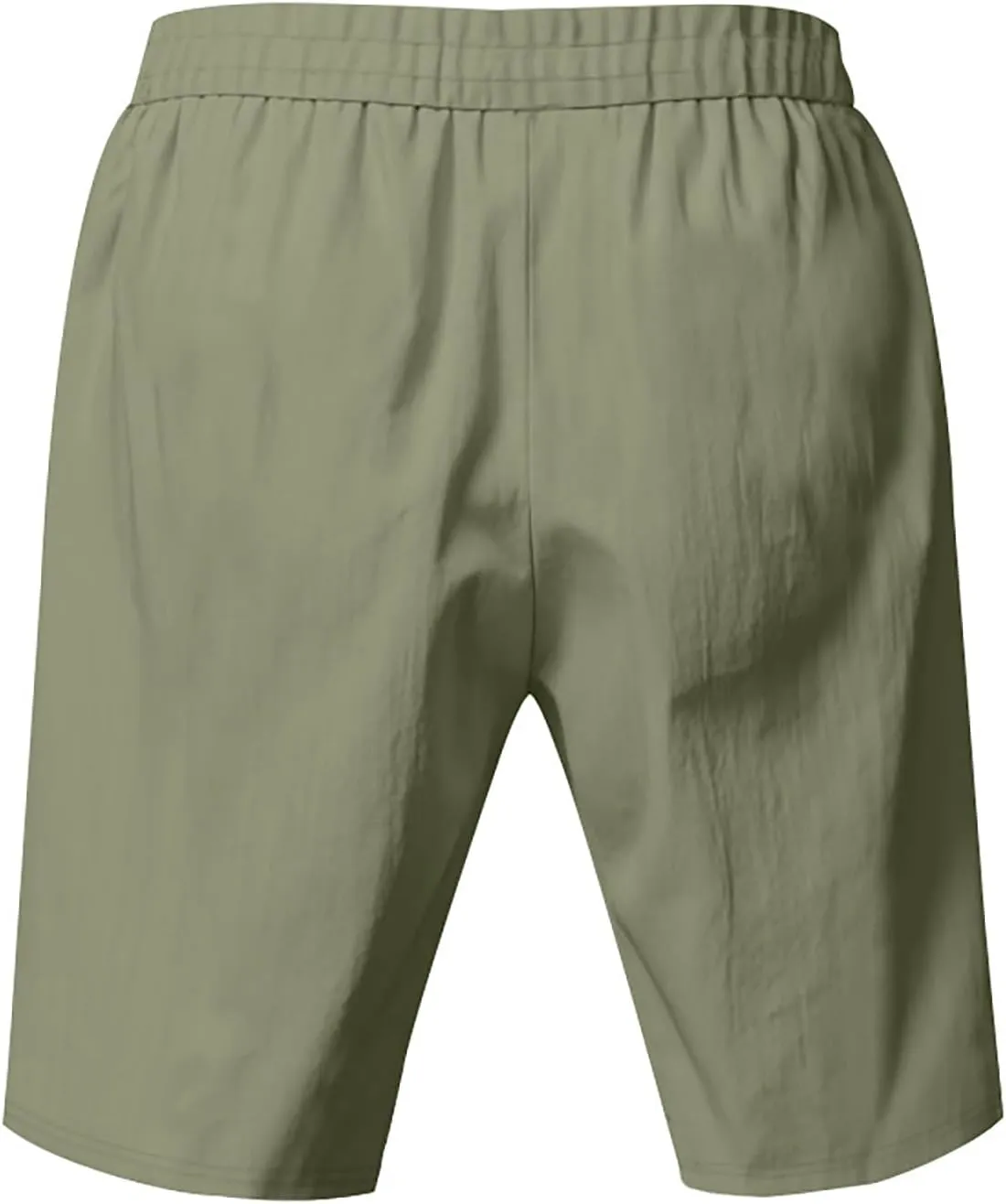 Summer Shorts for Mens Elastic Waist Drawstring Casual Pants Loose Fit Lightweight Vacation Beach Shorts with Pockets