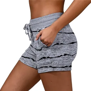 Summer Sweat Shorts for Women 2025 Trendy Yoga Boho Short Pants Casual Beach Swim Trunks Elastic Drawstring Clothes