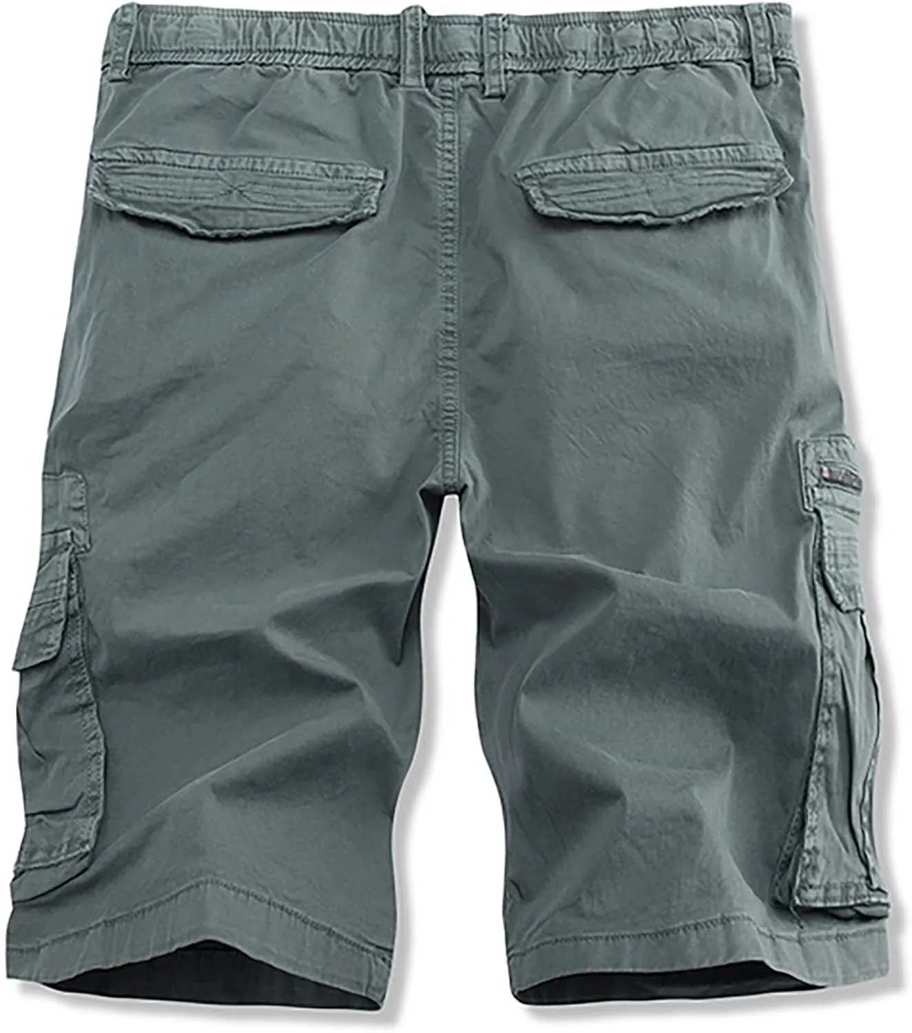 Summer Work Shorts Men's Twill Bermuda Cargo Shorts Casual Relaxed Camping Fishing Capris Pant with Multiple Pockets