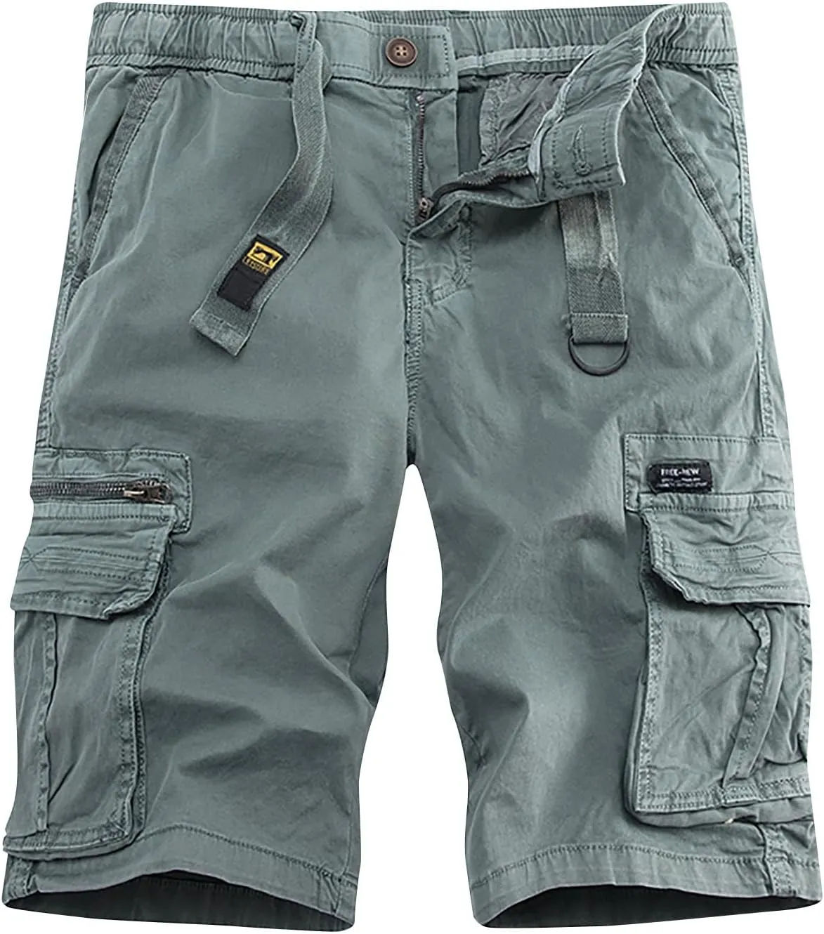 Summer Work Shorts Men's Twill Bermuda Cargo Shorts Casual Relaxed Camping Fishing Capris Pant with Multiple Pockets