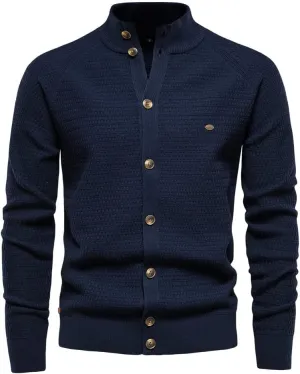 Sweater Cardigan Jackets for Mens Shawl Collar Cardigan Sweater Cable Knit Casual Button Down Trench Coat