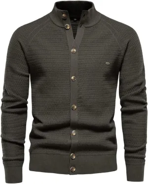 Sweater Cardigan Jackets for Mens Shawl Collar Cardigan Sweater Cable Knit Casual Button Down Trench Coat