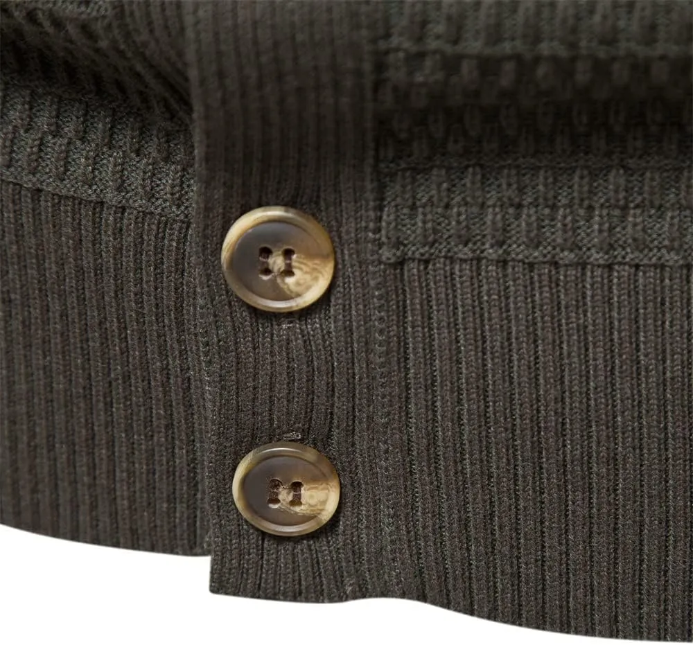 Sweater Cardigan Jackets for Mens Shawl Collar Cardigan Sweater Cable Knit Casual Button Down Trench Coat