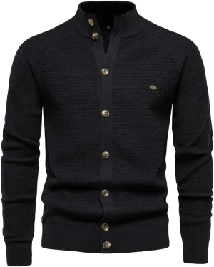 Sweater Cardigan Jackets for Mens Shawl Collar Cardigan Sweater Cable Knit Casual Button Down Trench Coat