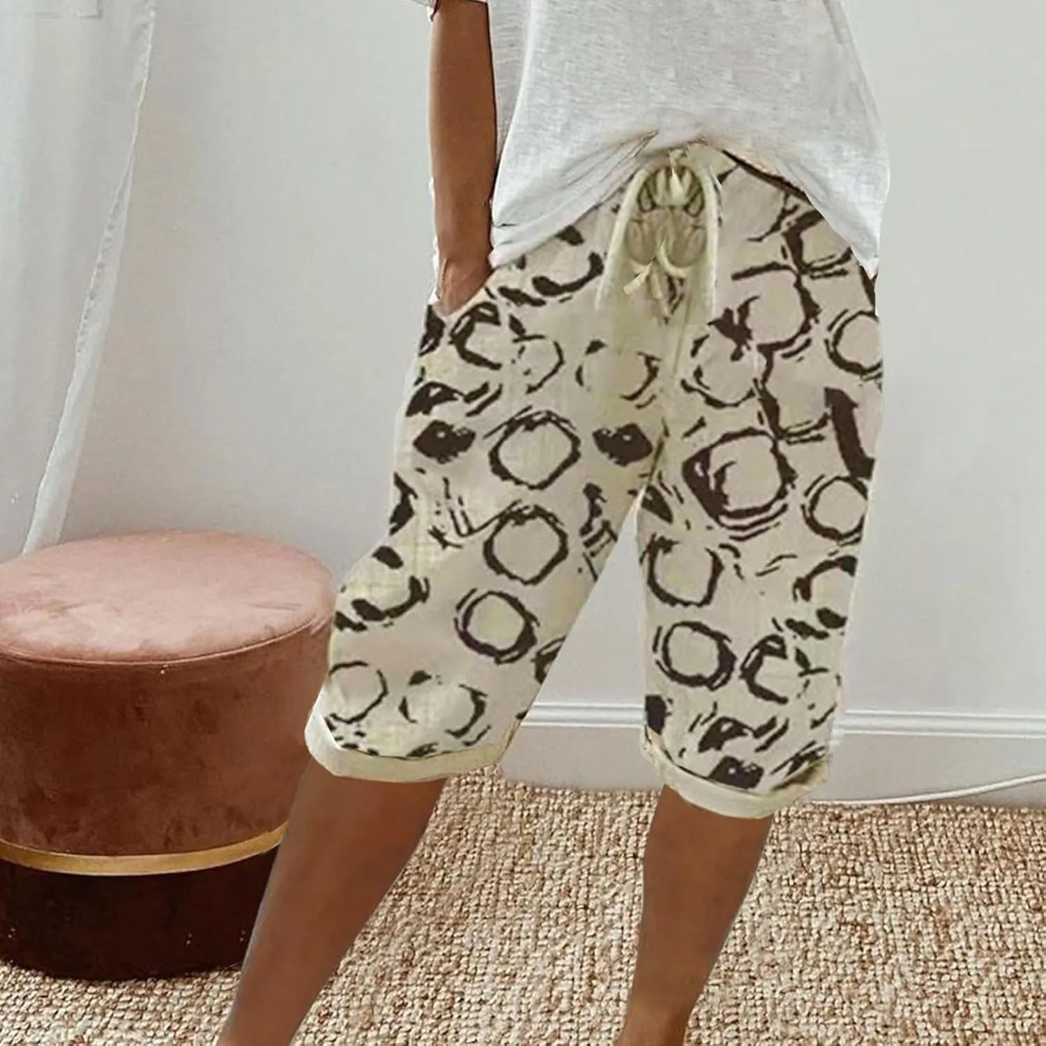 TARIENDY Sweat Shorts Womens Loose Fit Casual Pants Trendy 2025 Summer Going Out Sweatpants High Waisted Elastic Shorts