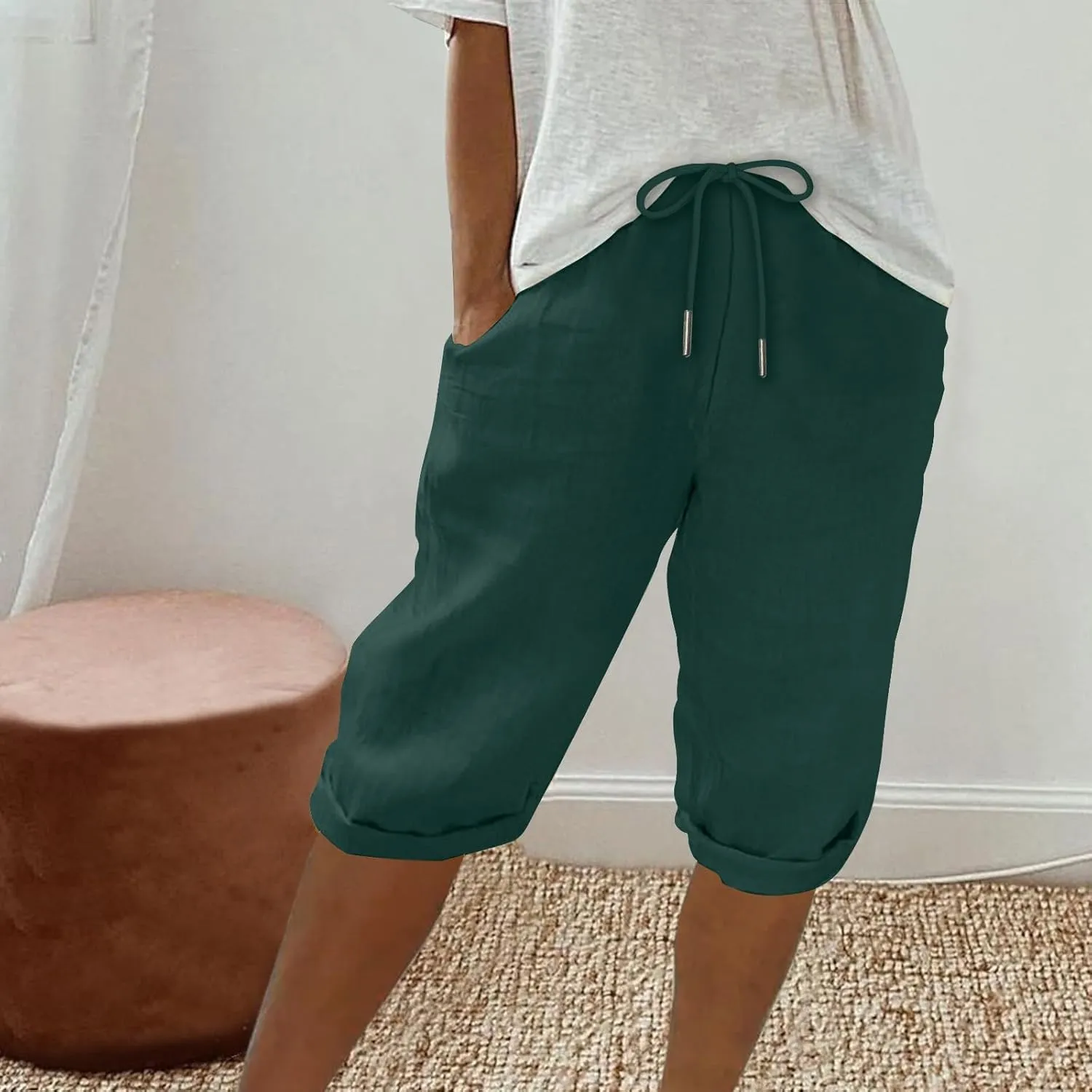 TARIENDY Sweat Shorts Womens Loose Fit Casual Pants Trendy 2025 Summer Going Out Sweatpants High Waisted Elastic Shorts