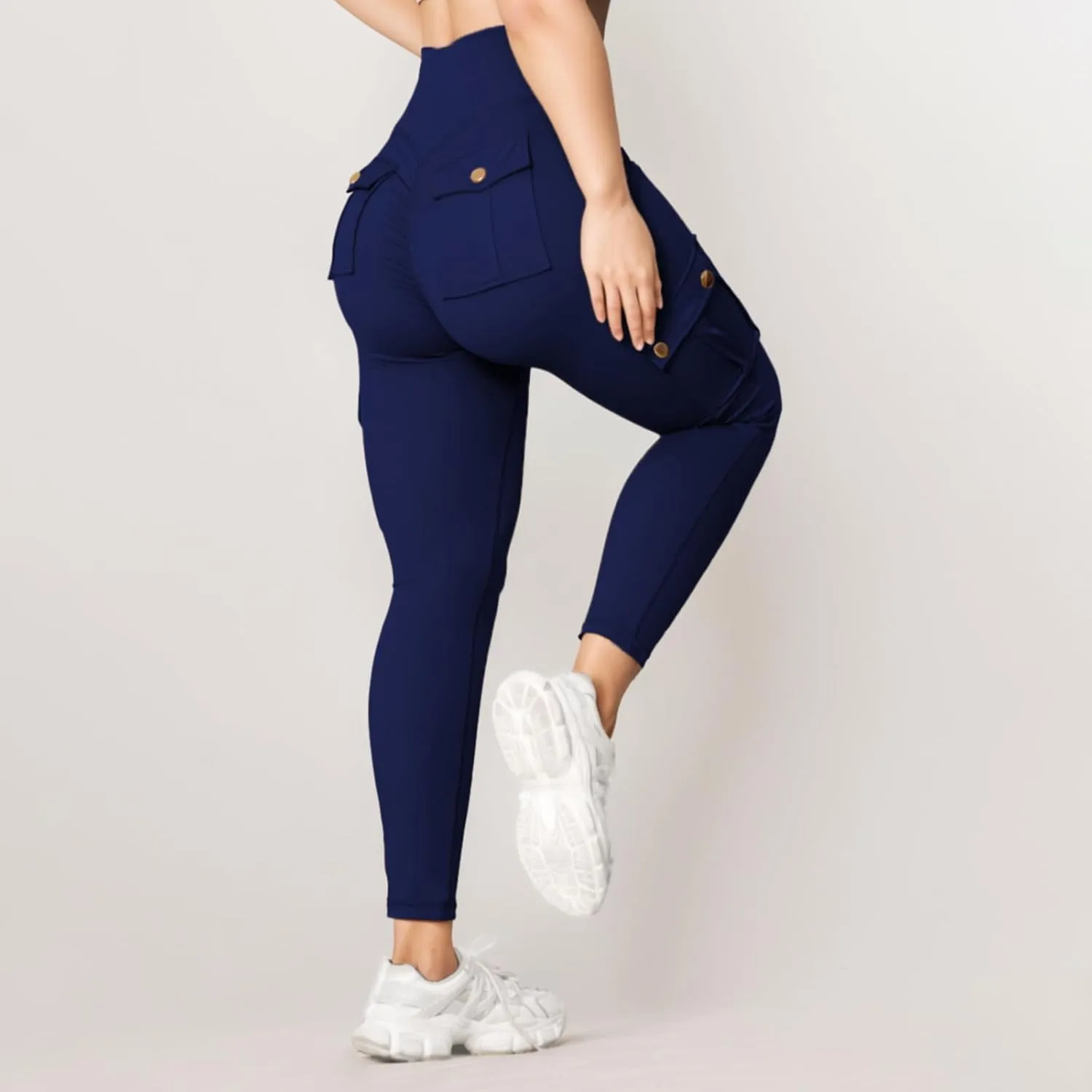 Tummy Leggings Sport Elastic Fitness Women Running Waist Yoga Pants Workout Pants Knee High Leggings for Women Yoga