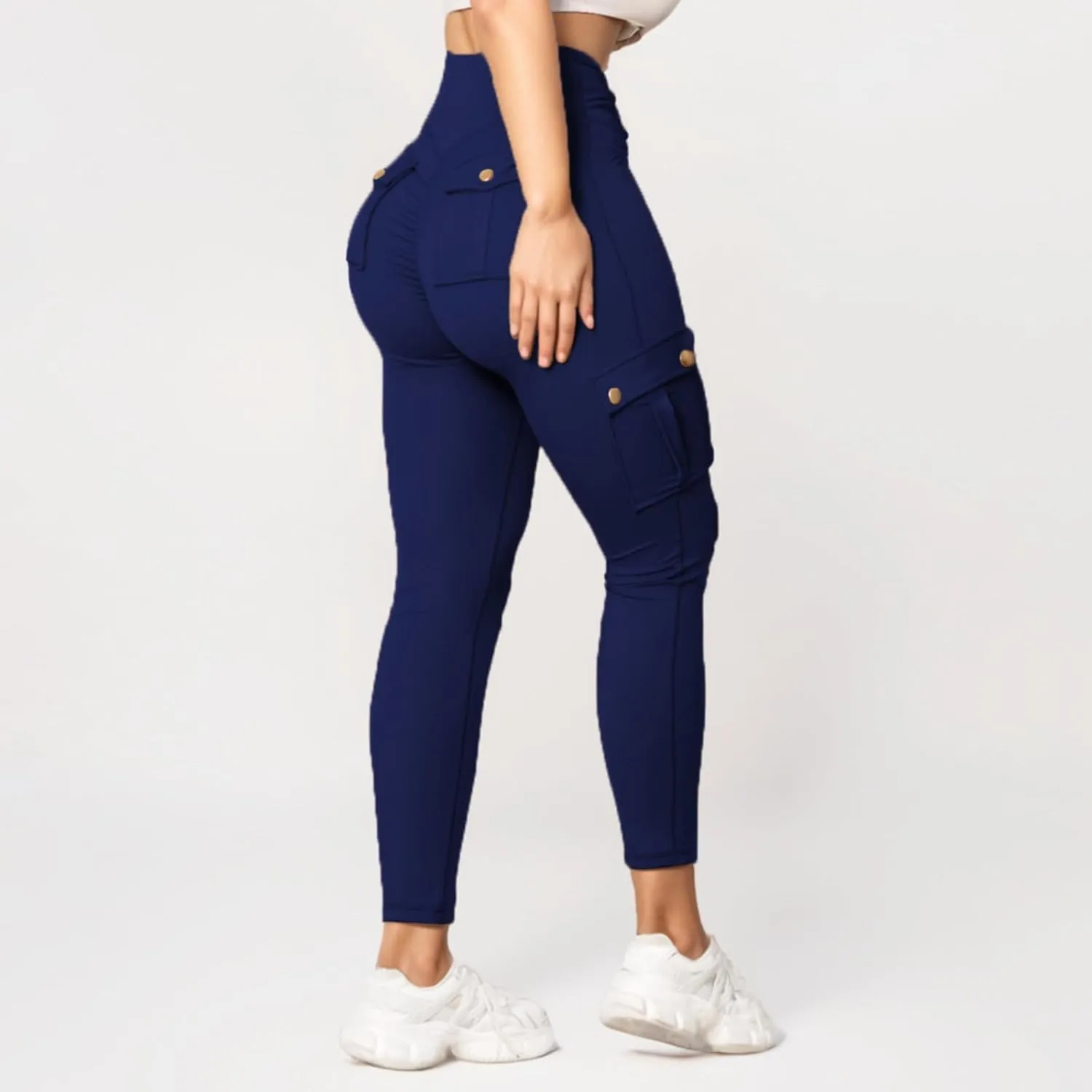 Tummy Leggings Sport Elastic Fitness Women Running Waist Yoga Pants Workout Pants Knee High Leggings for Women Yoga