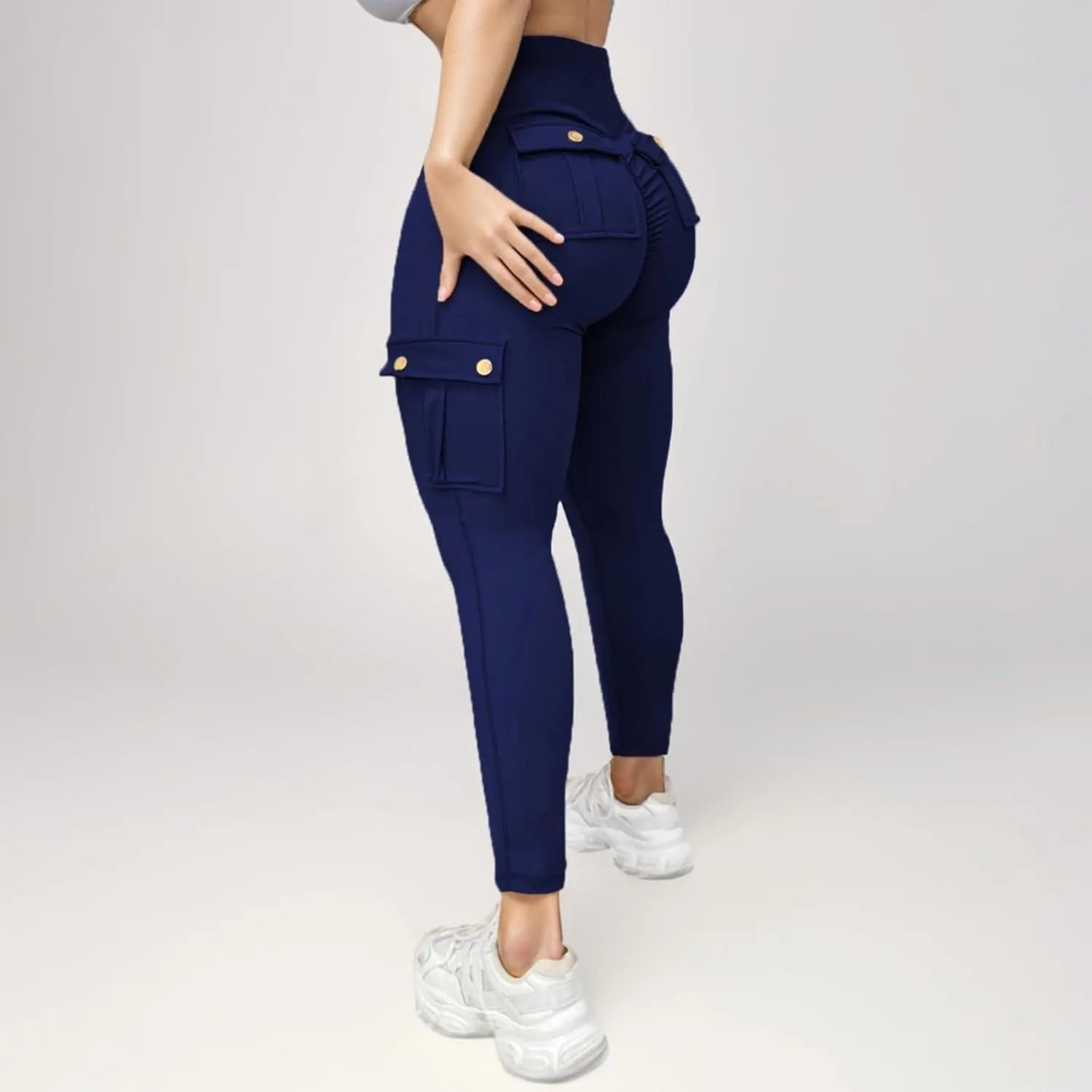 Tummy Leggings Sport Elastic Fitness Women Running Waist Yoga Pants Workout Pants Knee High Leggings for Women Yoga