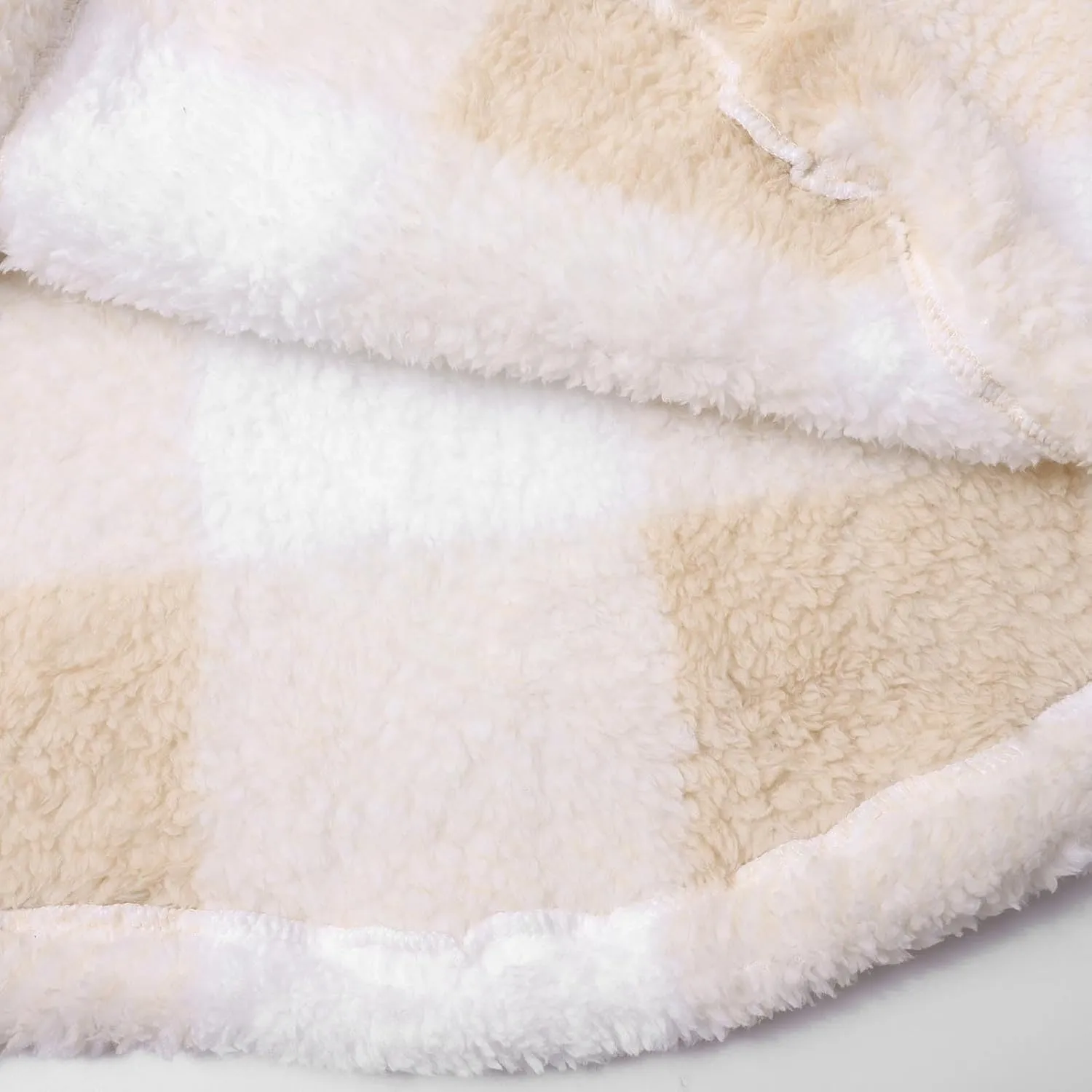 Winter Coats for Women Sherpa Fleece Plaid Hooded Button Up Fuzzy Open Front Jackets Trendy Plush Fluffy Warm Outwear