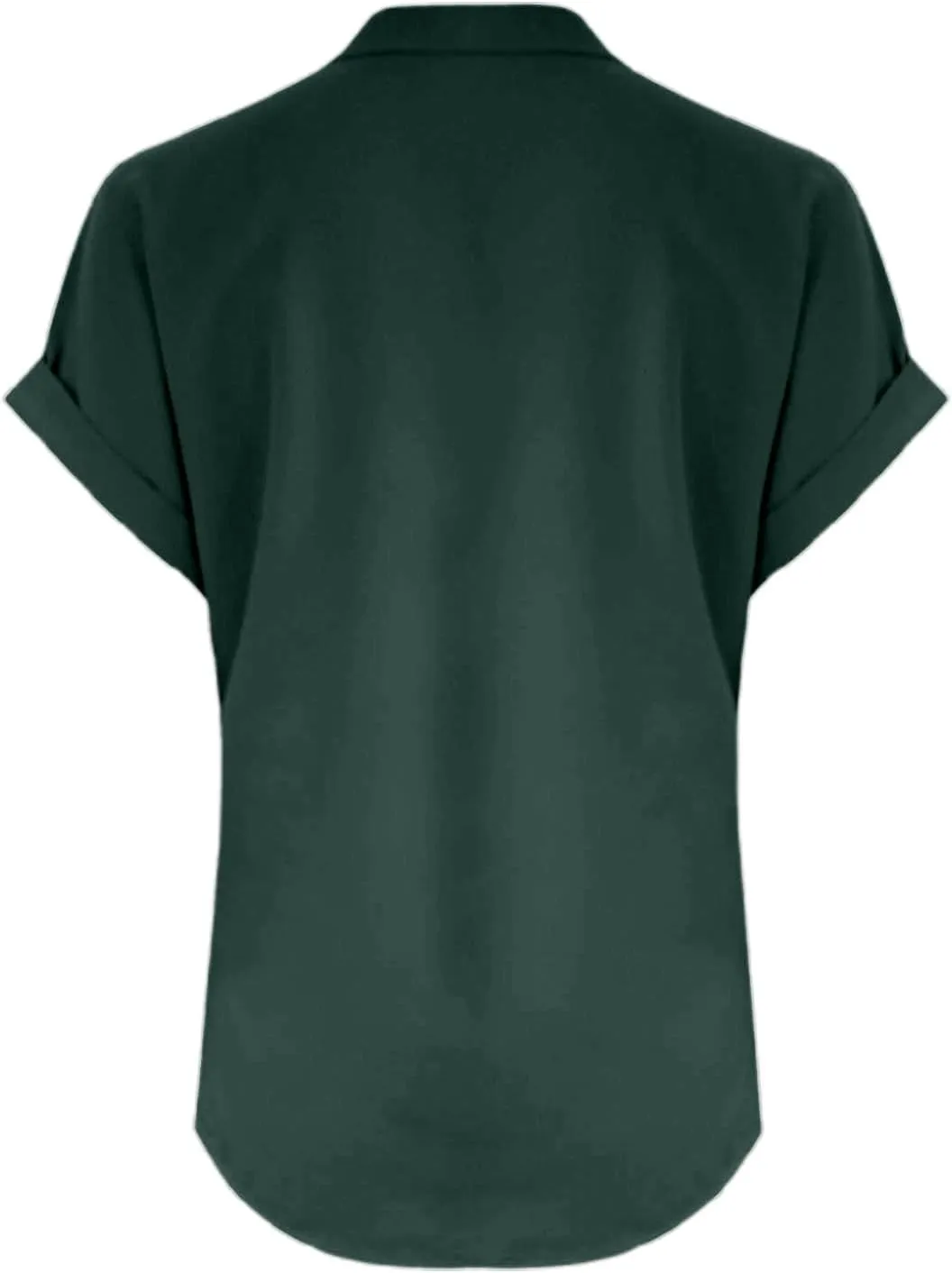 Women Button Up Shirts Solid Short Sleeve Linen Summer Casual Henley Blouse Top Loose Fit Tops