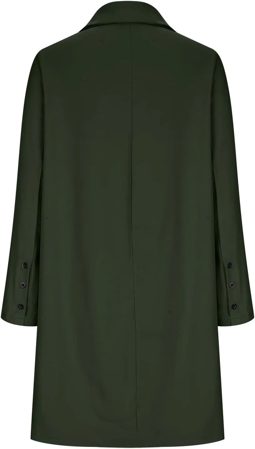 Women Coats,Elegant Notched Collar Double Breasted Wool Blend Over Coat Double-Breasted Lapel Jacket Outwear