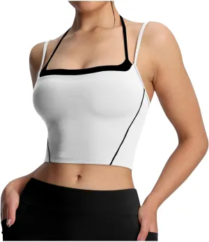 Womens Athletic Tank Tops Moisture-Wicking Yoga Workout Gym Cami Tops Comfort Breathable Bodycon Camisoles