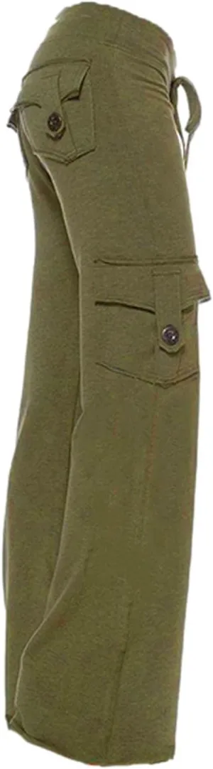 Womens Cargo Pants Plus Size Straight Wide Leg Hiking Trousers Baggy Y2K Sweatpant Utility Parachute Pants Relaxed Jogger