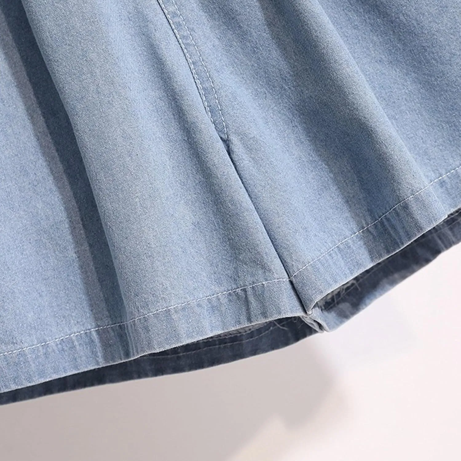 Women's Denim Shorts High Waisted Loose Short Pants Summer Wide Leg Jean Shorts Casual Light Short with Pockets