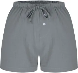 Women's Drawstring Sweat High Waisted Linen Shorts Comfy Elastic Waist Shorts Summer Pull On Clothes with Button
