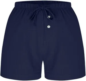 Women's Drawstring Sweat High Waisted Linen Shorts Comfy Elastic Waist Shorts Summer Pull On Clothes with Button