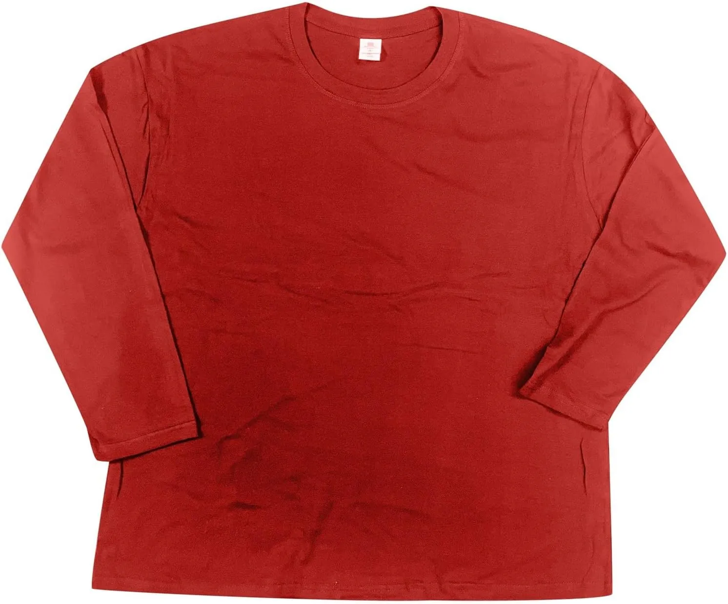Women's Fashion Casual Solid Color Round Neck Long Sleeve T Shirt Top Workout Shirts Loose