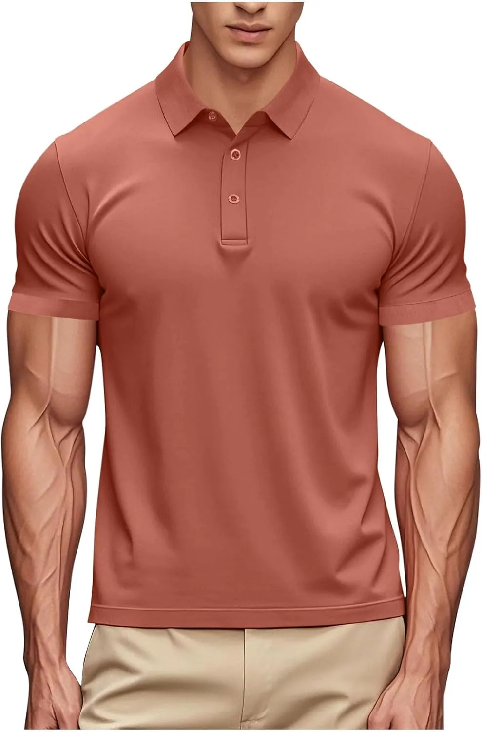 Women's Fashion Polo Shirts Quick Dry Moisture-Wicking Athletic Workout Summer Short Sleeve Loose T-Shirt