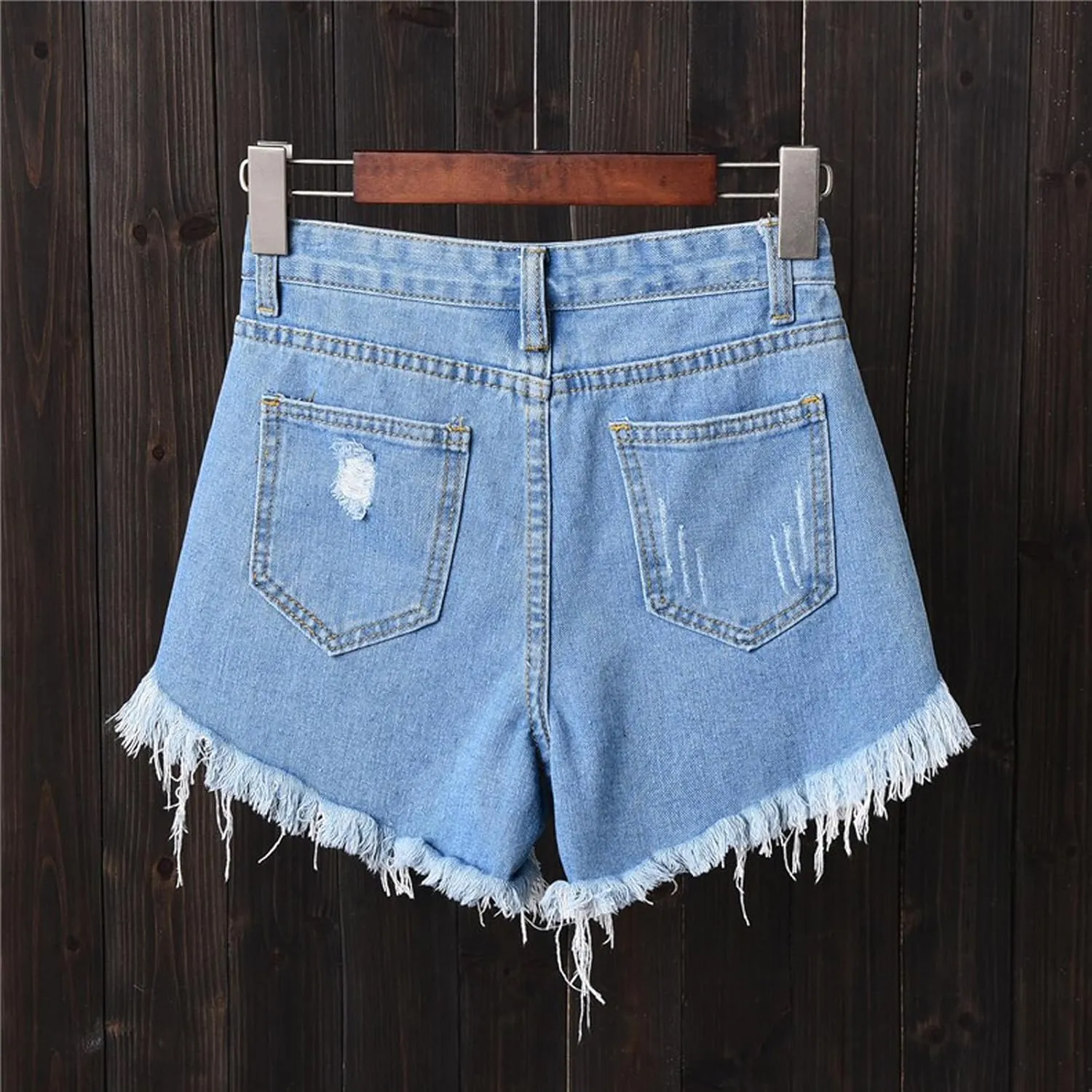 Womens High Waisted Jean Shorts Button Up Ripped Frayed Hem Jorts Shorts with Pockets Summer Dance Sexy Hot Y2K Short