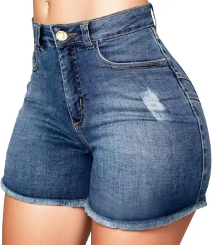 Womens Jean Shorts High Waisted Summer Stretchy Denim Shorts Ripped Frayed Raw Hem Trendy Jeans Short with Pockets 2025