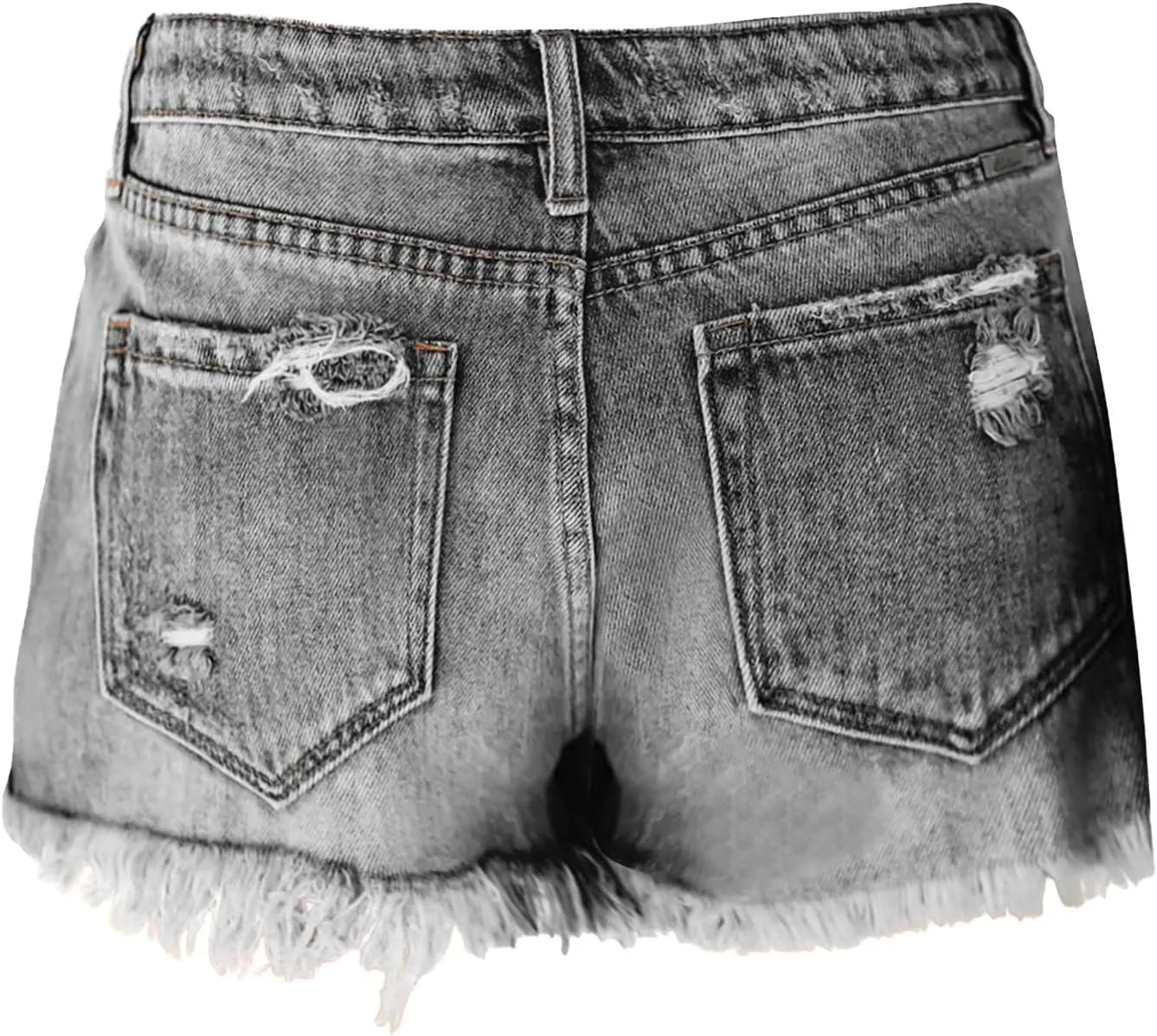 Womens Jean Shorts Summer High Waisted Stretchy Denim Shorts Ripped Frayed Raw Hem Casual Jeans Short with Pockets 2025