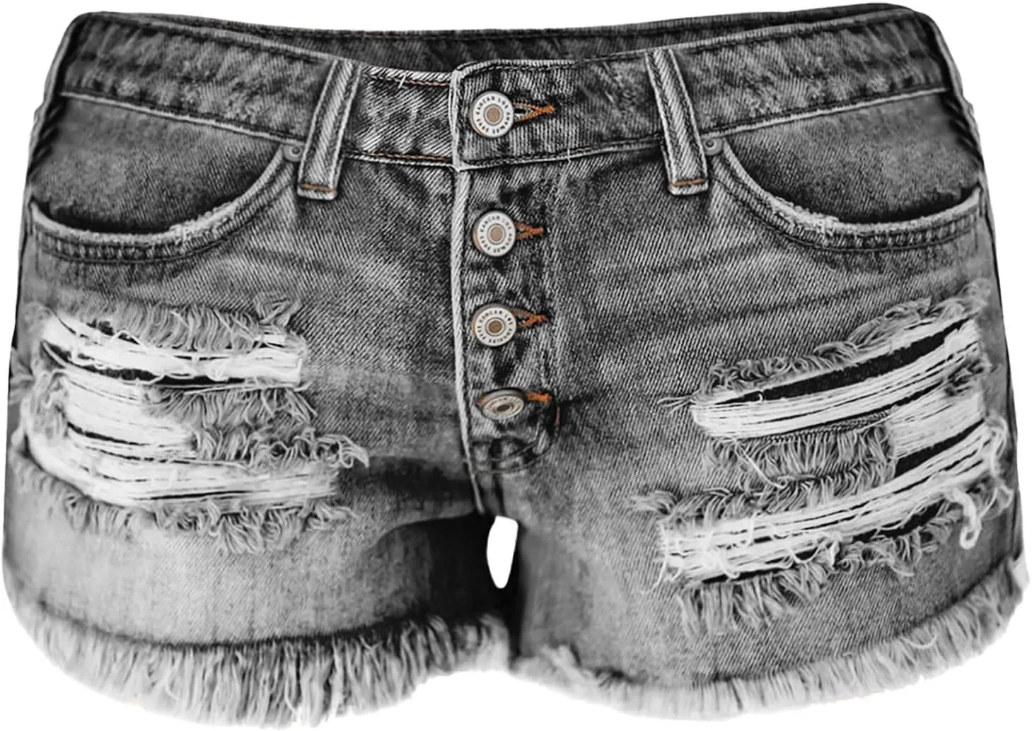 Womens Jean Shorts Summer High Waisted Stretchy Denim Shorts Ripped Frayed Raw Hem Casual Jeans Short with Pockets 2025