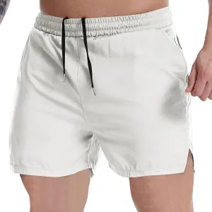 Xiaojmake Mens Bodybuilding Shorts 3 Inch Inseam Drawstring Gym Workout Short Quick Dry Running Athletic Short with Pockets
