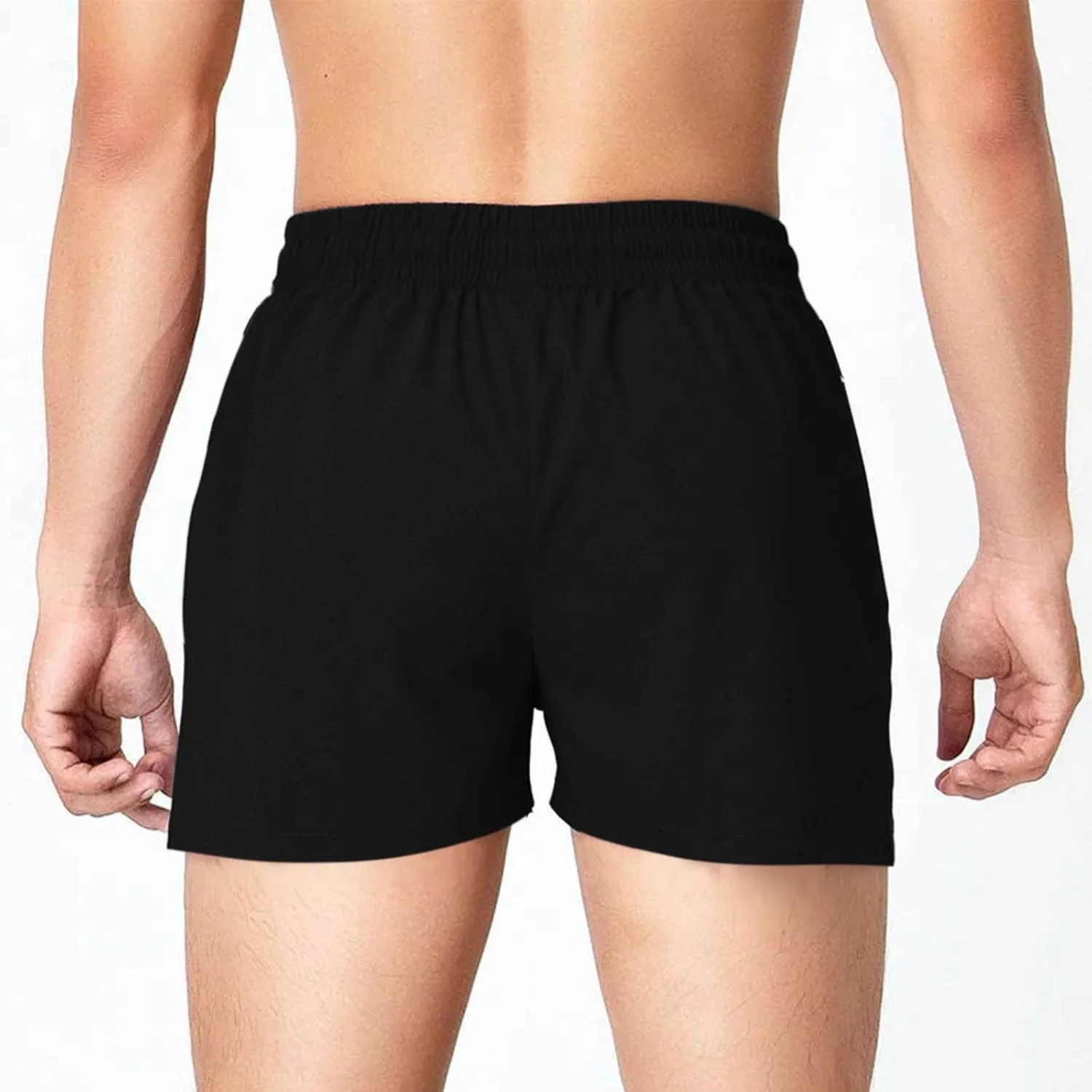Xiaojmake Mens Running Shorts Quick Dry Athletic Gym Shorts with Zipper Pockets Water Resistant Workout Training Shorts