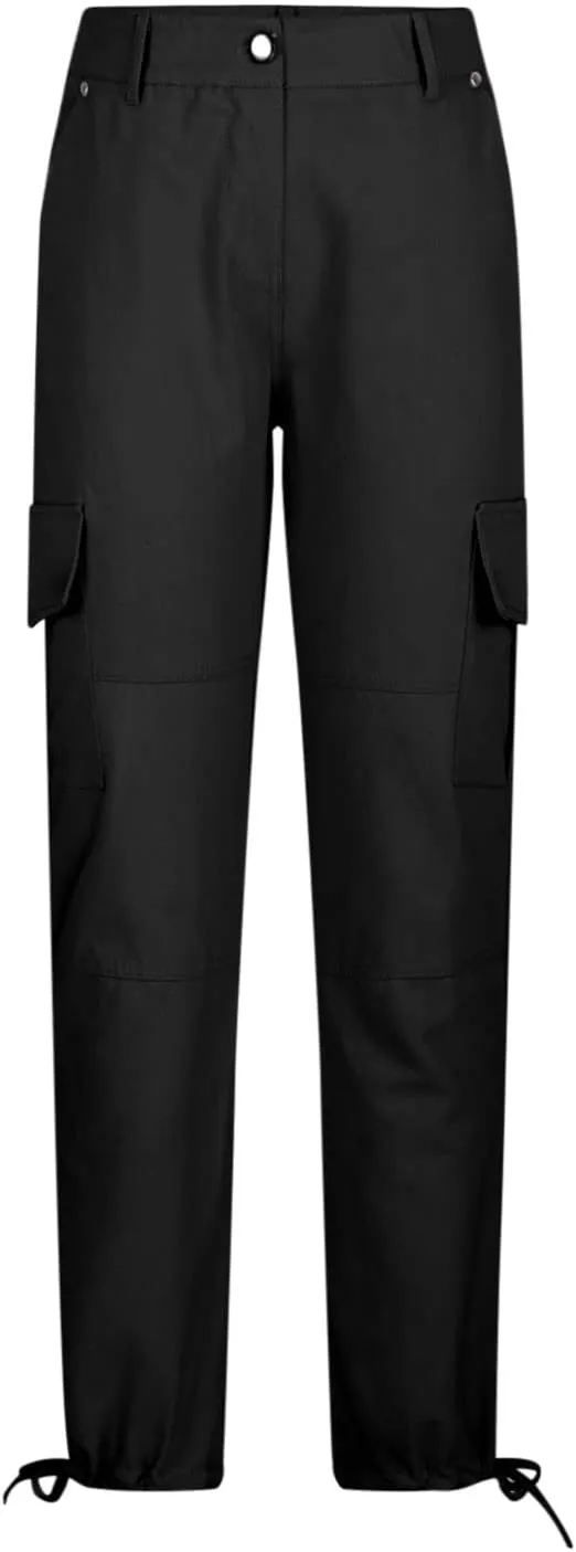 yardsong Multi-Pocket Outdoor Camping Hiking Cargo Pants Women's Low Rise Stretch Tactical Tapered Pants