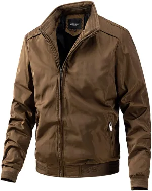 Ymosrh Men's Chamarras para Hombre Casual Lightweight Jacket Softshell Bomber Varsity Windbreaker Cool Jackets, XL-5XL