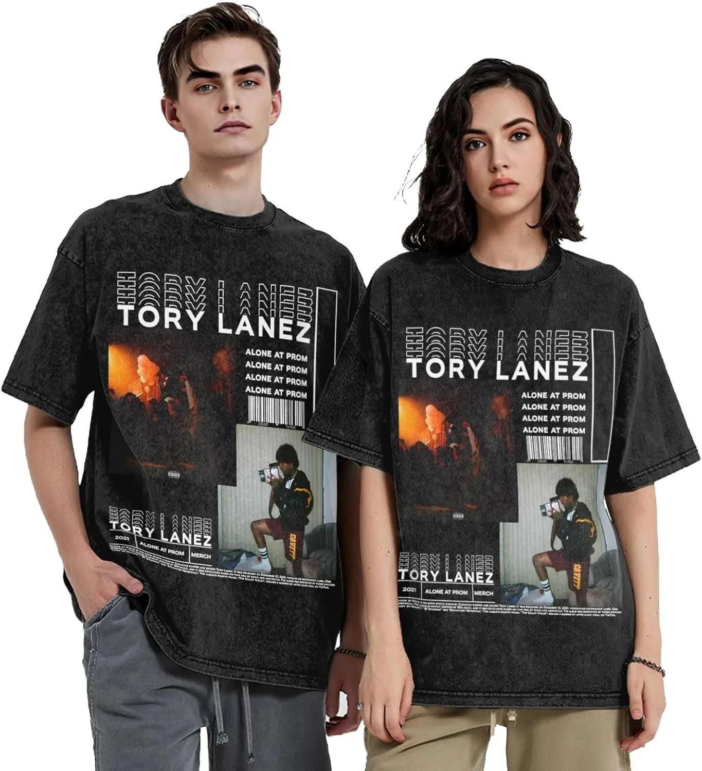 Youth & Adult Streetwear Oversized Fashion T-Shirts Short-Sleeve Adult Teens Cotton Shirts