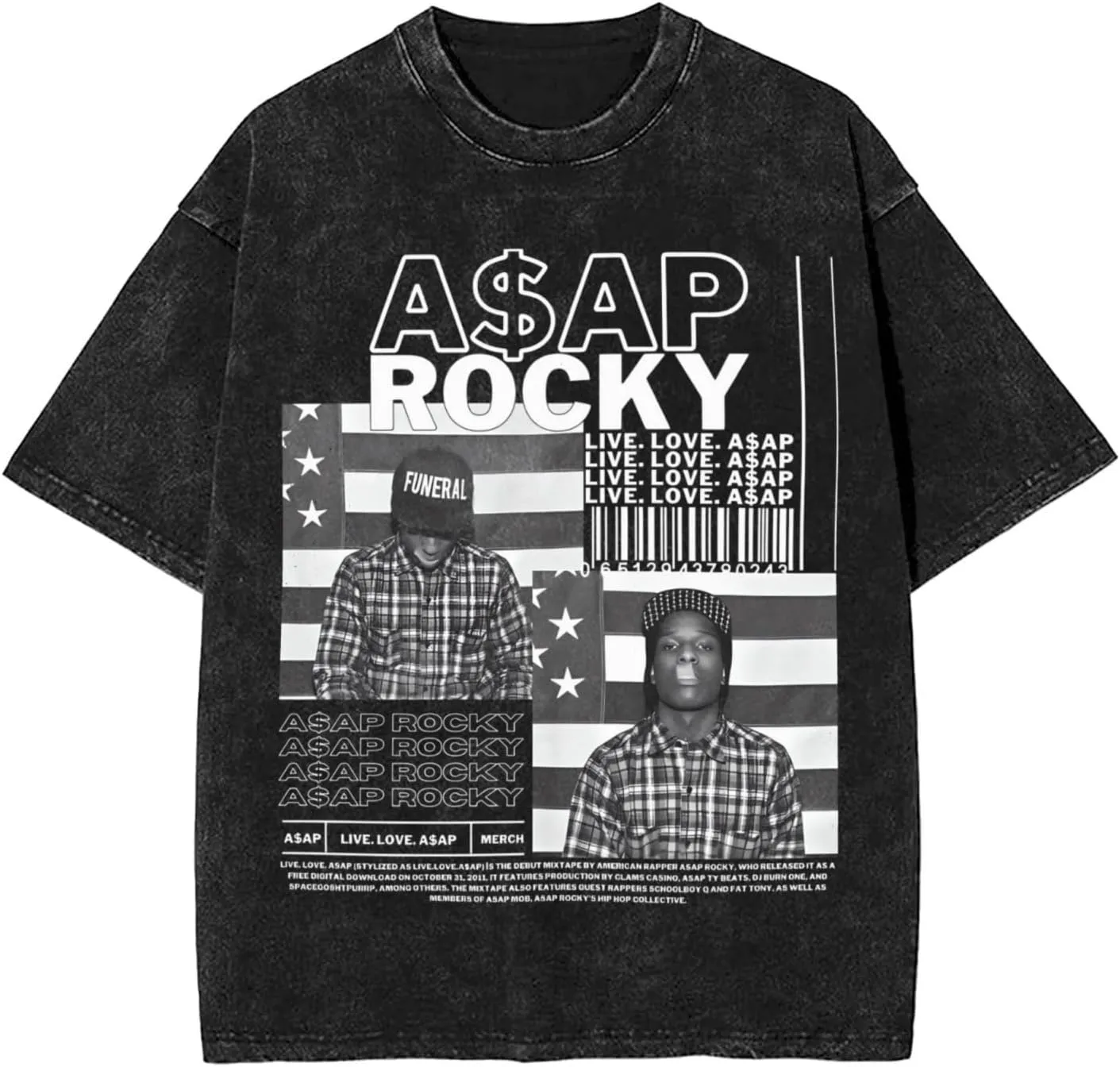 Youth & Adult Streetwear Oversized Retro T Shirt Short Sleeve Adult Teens Stretch-Cotton Shirt